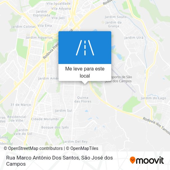 Rua Marco Antônio Dos Santos mapa