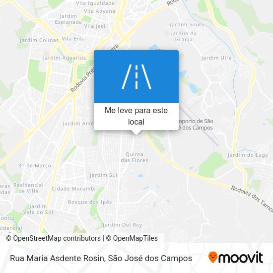 Rua Maria Asdente Rosin mapa