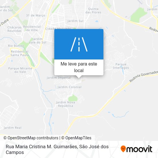 Rua Maria Cristina M. Guimarães mapa