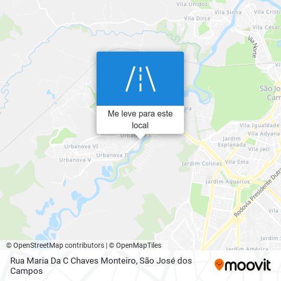 Rua Maria Da C Chaves Monteiro mapa