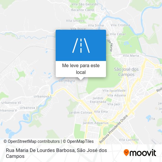 Rua Maria De Lourdes Barbosa mapa