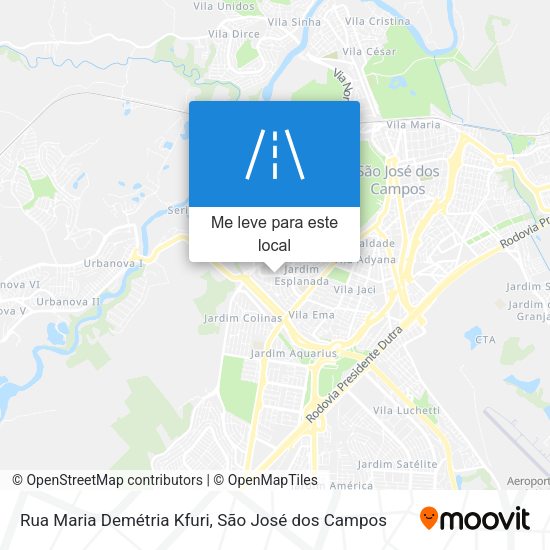 Rua Maria Demétria Kfuri mapa