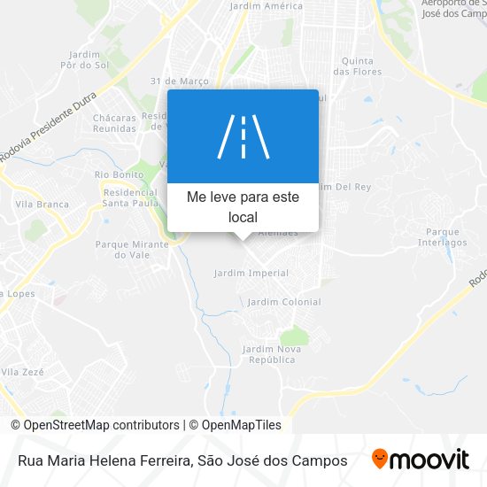 Rua Maria Helena Ferreira mapa