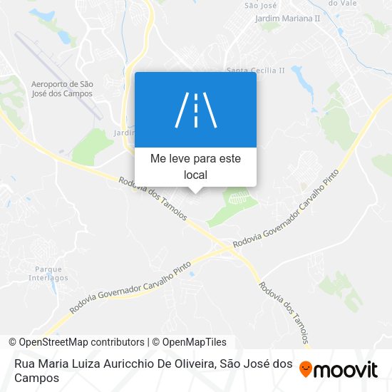 Rua Maria Luiza Auricchio De Oliveira mapa