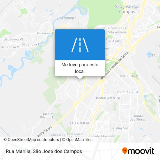 Rua Marília mapa