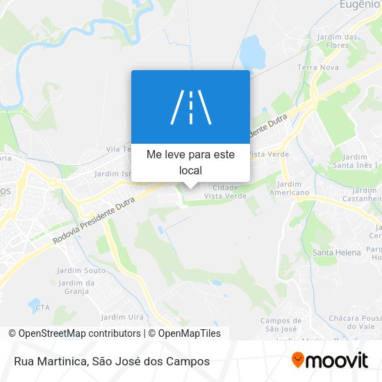 Rua Martinica mapa