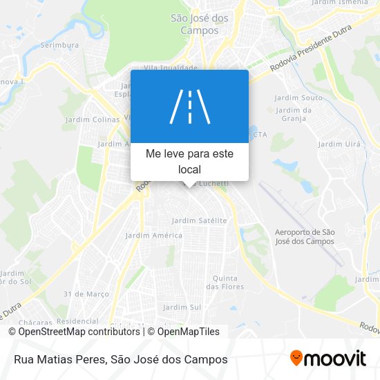 Rua Matias Peres mapa