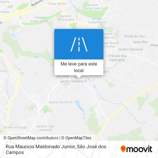 Rua Mauricio Maldonado Junior mapa