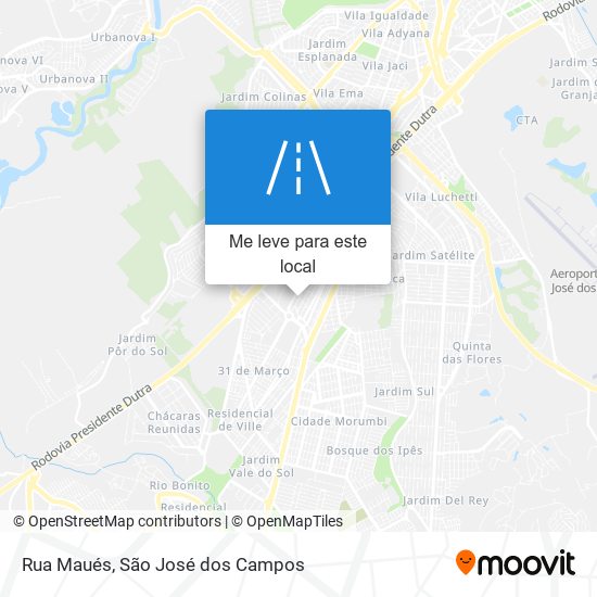 Rua Maués mapa