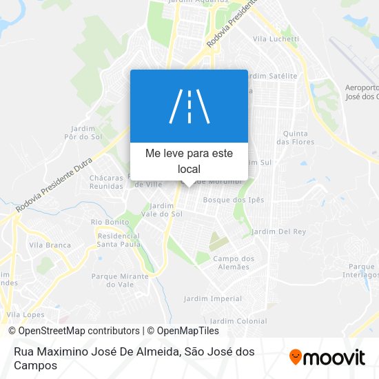 Rua Maximino José De Almeida mapa