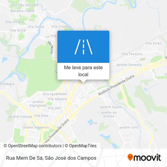 Rua Mem De Sá mapa