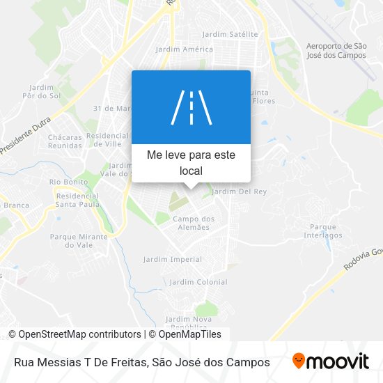 Rua Messias T De Freitas mapa