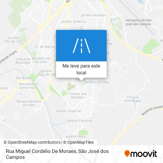 Rua Miguel Cordélio De Moraes mapa