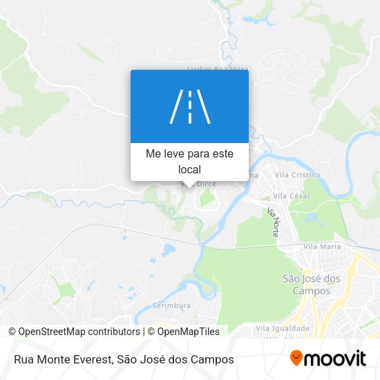 Rua Monte Everest mapa