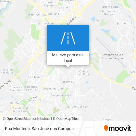 Rua Montena mapa