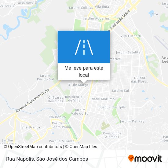 Rua Napolis mapa