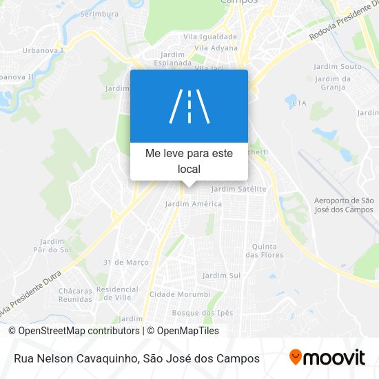 Rua Nelson Cavaquinho mapa