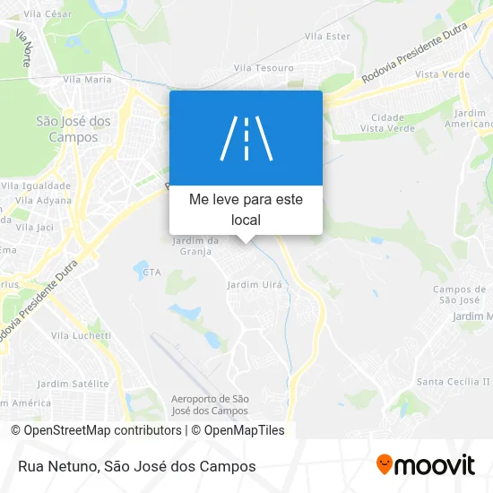 Rua Netuno mapa