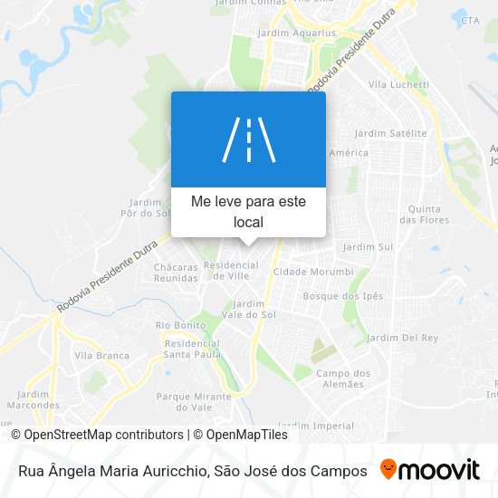 Rua Ângela Maria Auricchio mapa