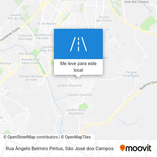 Rua Ângelo Belmiro Pintus mapa