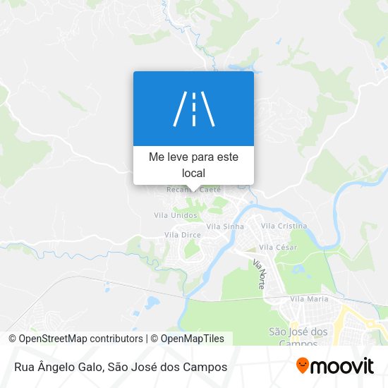 Rua Ângelo Galo mapa