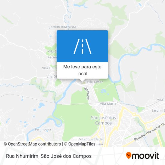 Rua Nhumirim mapa