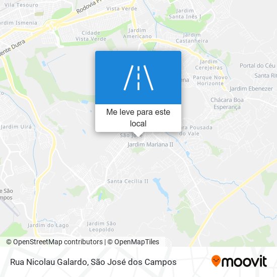 Rua Nicolau Galardo mapa