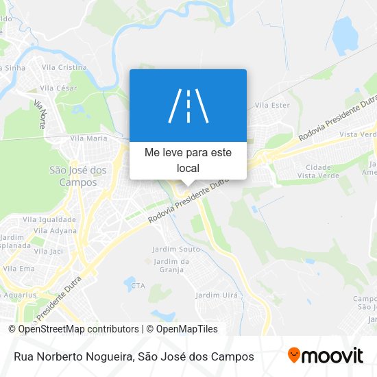 Rua Norberto Nogueira mapa