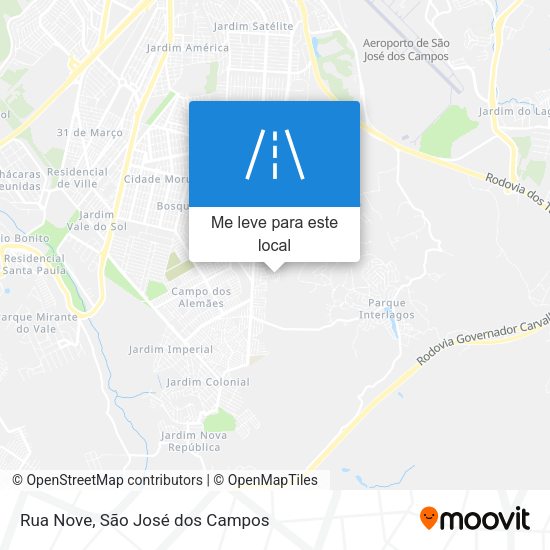 Rua Nove mapa