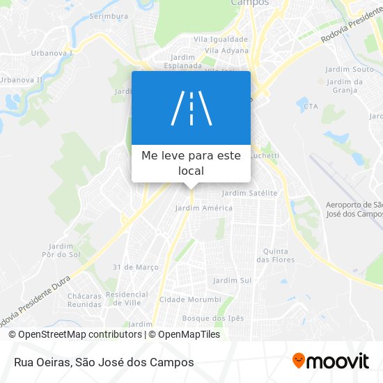 Rua Oeiras mapa