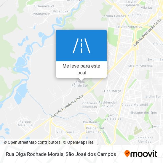 Rua Olga Rochade Morais mapa