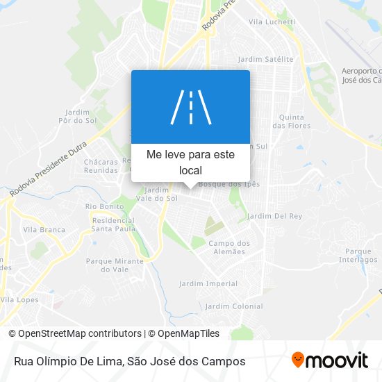 Rua Olímpio De Lima mapa