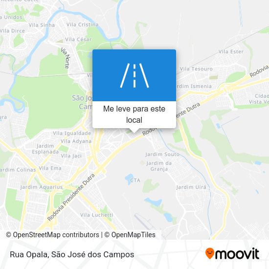 Rua Opala mapa