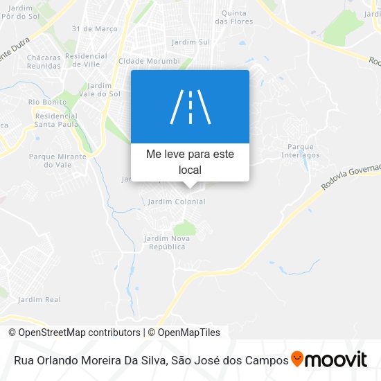 Rua Orlando Moreira Da Silva mapa
