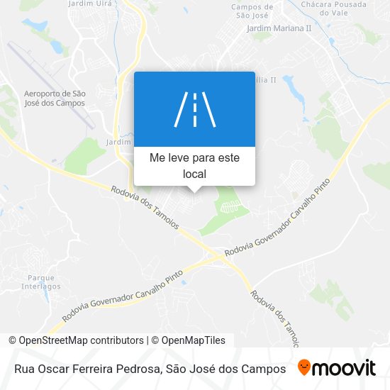 Rua Oscar Ferreira Pedrosa mapa