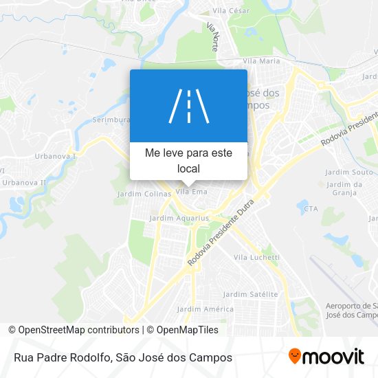 Rua Padre Rodolfo mapa
