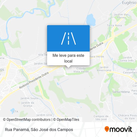 Rua Panamá mapa