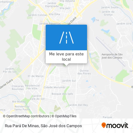 Rua Pará De Minas mapa