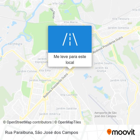 Rua Paraibuna mapa