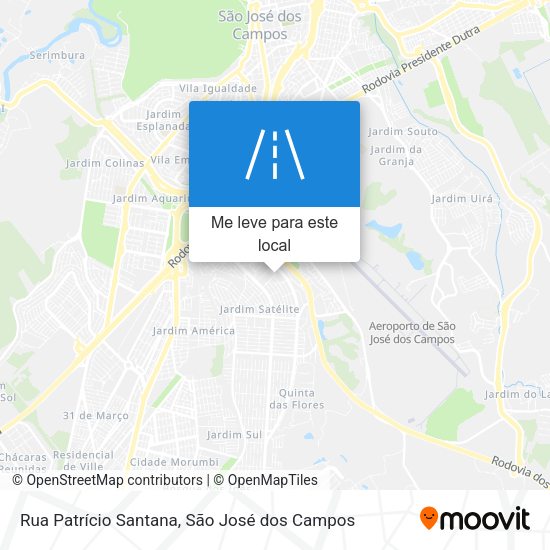 Rua Patrício Santana mapa