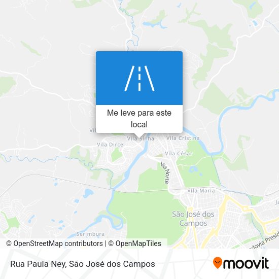 Rua Paula Ney mapa