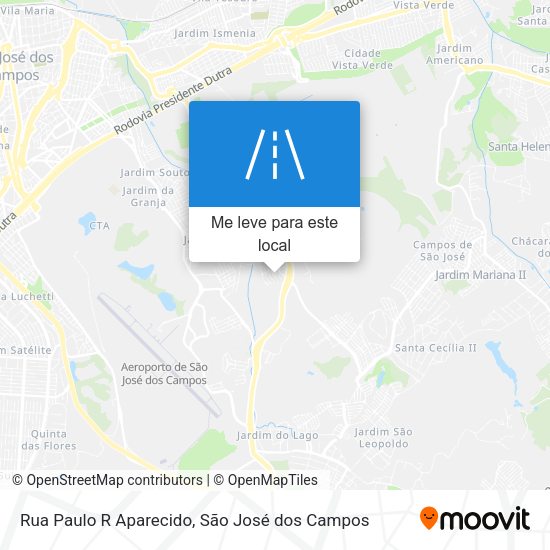 Rua Paulo R Aparecido mapa
