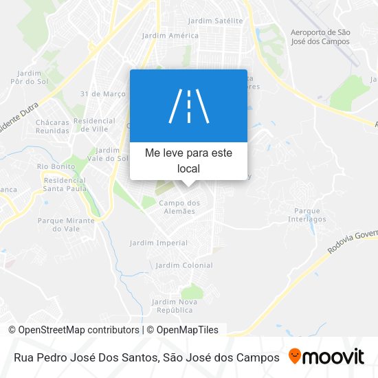 Rua Pedro José Dos Santos mapa