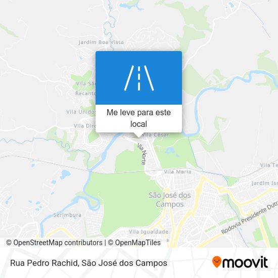 Rua Pedro Rachid mapa