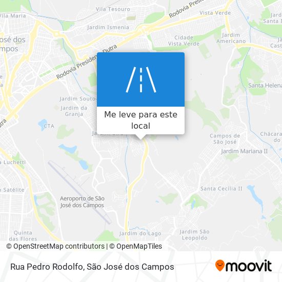 Rua Pedro Rodolfo mapa