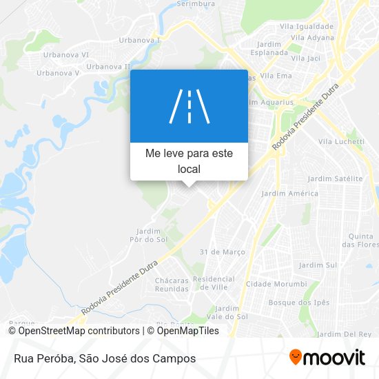 Rua Peróba mapa