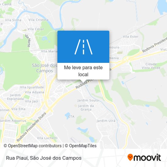 Rua Piauí mapa