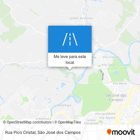 Rua Pico Cristal mapa
