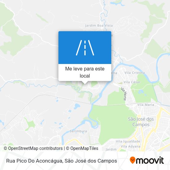 Rua Pico Do Aconcágua mapa
