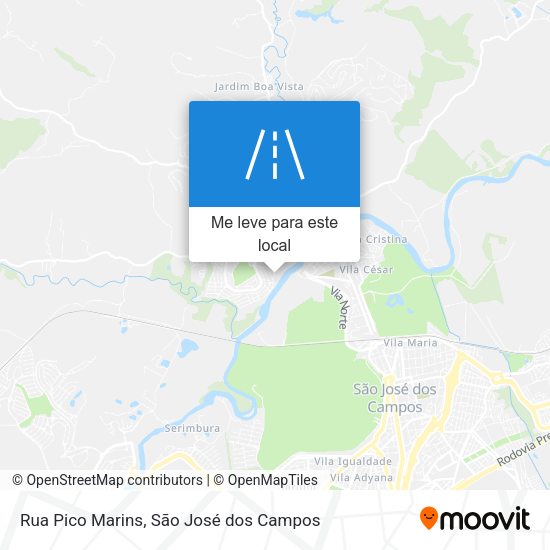 Rua Pico Marins mapa